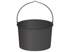 Mörteleimer schwarz 20 l | bolay Online-Shop