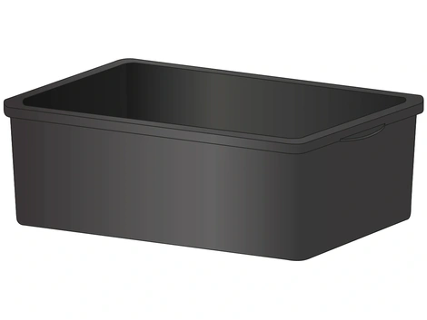 Mörtelkasten schwarz 65 l 65x35 cm | bolay Online-Shop